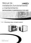 Manual de instalación,funcionamiento y mantenimiento