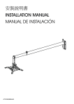 安裝說明書INSTALLATION MANUAL MANUAL DE INSTALACIÓN