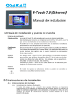 V-Touch 7.0(Ethernet) Manual de instalaci&oacute;n