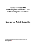 XIV - Sistema de administración FRIL