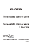 Termostato control web