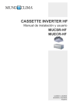Manual de instalación y usuario cassette con ud. exterior centrífuga
