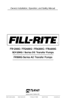 FR1200G / FR2400G / FR4200G / FR4400G SD1200G - Fill-Rite