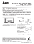 INSTALLATION INSTRUCTIONS TC920LED