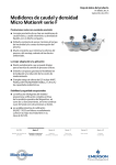 Medidores de caudal y densidad Micro Motion® serie F