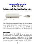 EP-2906 Manual de instalación