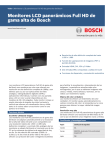 Monitores LCD panorámicos Full HD de gama alta de Bosch