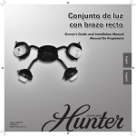 Conjunto de luz con brazo recto Conjunto de luz con brazo recto