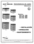 • INSTALACIÓN • OPERACIÓN • MANTENIMIENTO - Alto