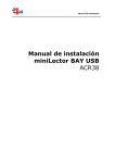 Manual de instalaci&oacute;n miniLector BAY USB ACR38