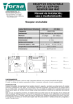 Manual de instalación, uso y mantenimiento Receptor enchufable