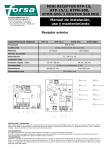 Manual de instalaci&oacute;n, uso y mantenimiento Receptor exterior
