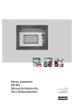 Horno pastelería HE 464 Manual de Instalación, Uso y Mantenimiento.