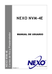 Manual de Operaci&oacute;n NVM-4E