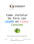 Como instalar Un Foro con phpBB en Linux Canaima