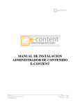 manual de instalacion administrador de contenido e-content