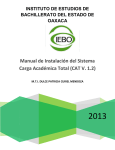 Manual de Instalaci&oacute;n del Sistema Carga Acad&eacute;mica Total