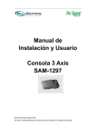 Manual de Instalación y Usuario Consola 3 Axis