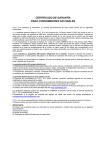 Certificado de Garantia - CRAM Grupos Electr&oacute;genos