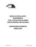 manual de instalación y mantenimiento para controlador