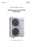 manual uniclima heat pump 16 r1v1