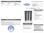 Manual de instalación e instructivo Por favor lea cuidadosamente