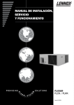 MANUAL DE INSTALACIÓN, SERVICIO Y FUNCIONAMIENTO