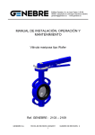 manual de instalación, operación y mantenimiento