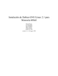 Instalación de Debian GNU/Linux 2.1 para Motorola 680x0