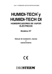 HUMIDI-TECH y HUMIDI-TECH DI HUMIDIFICADORES DE VAPOR