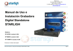 Manual de instalación - STARLIGH Importador y Distribuidor
