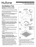 Ventilation Fan MODELS: 671R & 672R