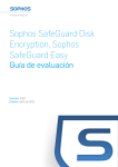 Guía de evaluación de Sophos SafeGuard Disk Encryption, Sophos