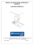 manual de instalación, operación y servicio elevador compacto