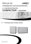 COMPACTAIR - KVCK/KVHK Manual de instalación