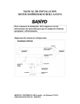 manual de instalacion motocompresor scroll sanyo