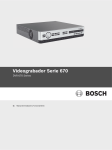 Videograbador Serie 670 - Bosch Security Systems