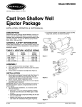 Cast Iron Shallow Well Ejector Package