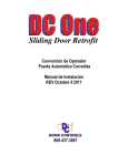 Conversi&oacute;n de Operador Puerta Autom&aacute;tica Corrediza Manual de