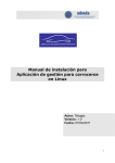 Manual de instalación para Aplicación de gestión para carroceros