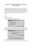 Manual para la instalaci&oacute;n del cliente de correo