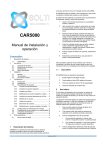 Manual Instrucciones e Instalacion CAR5000 s - Solti