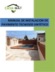 manual de instalacion de pavimento tecwood sint&eacute;tico