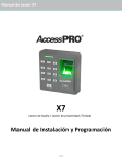 MANUAL X7 AccessPRO Español