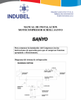 MANUAL DE INSTALACION MOTOCOMPRESOR SCROLL SANYO