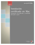 Instalación certificado en Mac - E