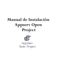 Manual de Instalación Appserv Open Project
