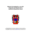 Manual de instalación y uso del Programa de Reporte de la Cédula