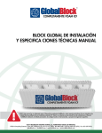 Manual De Instalación Y Especificaciones Técnicas Del Globalblock
