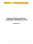 MANUAL DE INSTALACI&Oacute;N DEL COMPONENTE